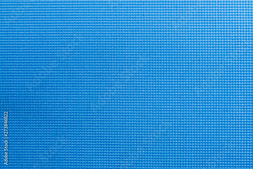 Obraz na plátne Texture of blue color yoga matt texture. Yoga mattress top view