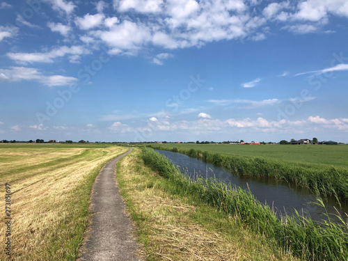 Farmland around Greonterp in Friesland