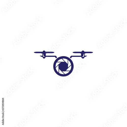 drone lens logo template