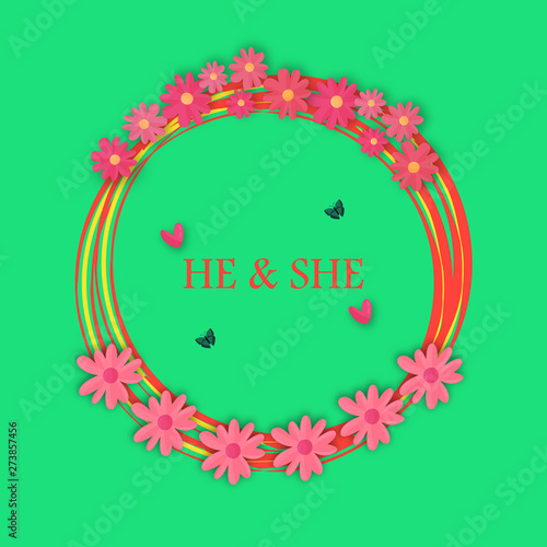 Wedding invitation floral card with rose,cotton,succulent,eucalypyus leaves in watercolor style. Botanical template with golden frame and flowers for invite, greeting and covers, poligraphy