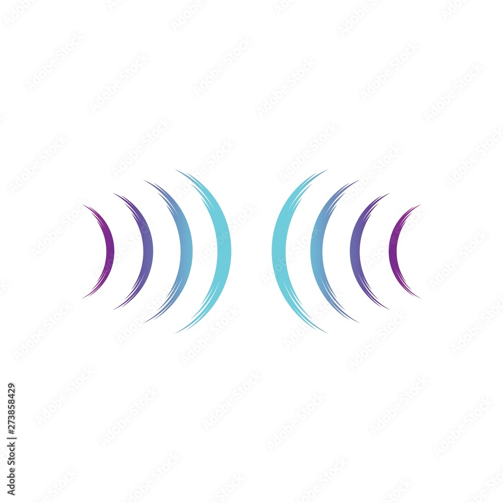 sound wave ilustration logo vector icon template - Vector sound wave ilustration logo vector icon template - Vector