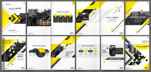 Abstract white a4 brochure cover design. Fancy info banner frame. Modern ad flyer text. Annual report binder. Title sheet model set. Fancy vector front page. City font blurb art. Yellow line figure