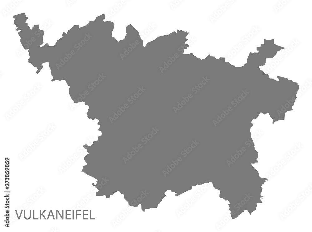 Vulkaneifel grey county map of Rhineland-Palatinate DE