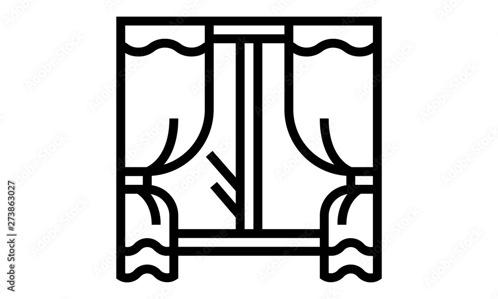 Best window vector icon for home improvement and design Best window vector icon for home improvement and design