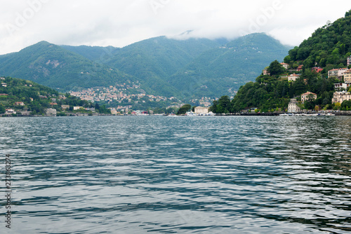 Lake Como landscape in spring
