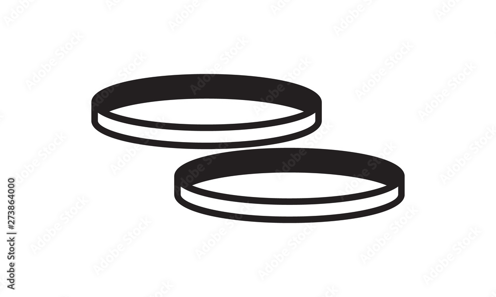 Wedding rings icon for marriage and celebrations Wedding rings icon for marriage and celebrations