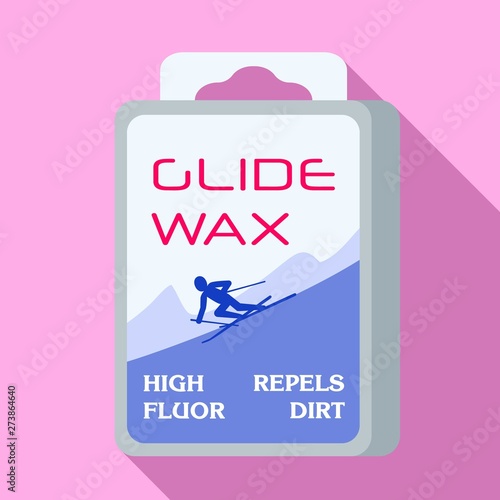 Glide wax icon. Flat illustration of glide wax vector icon for web design