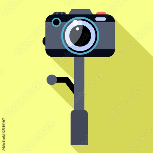 Action camera icon. Flat illustration of action camera vector icon for web design