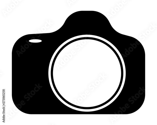 Macchina fotografica pittogramma - Vettoriale 