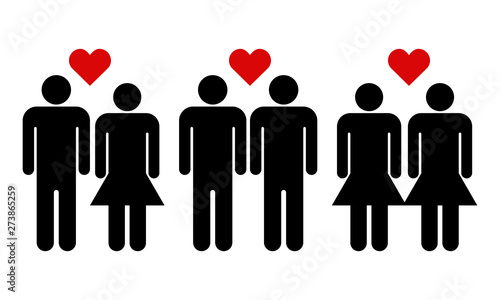 LGBT friendly illustrazione vettoriale 