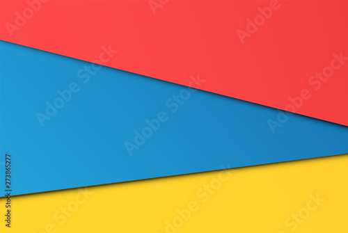 Realistic colorful sheets of papers  vector illustration
