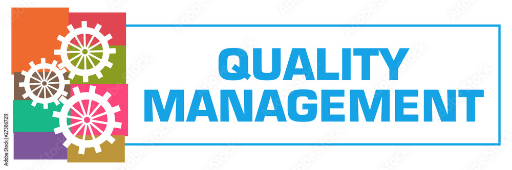 Quality Management Colorful Grid Left Box Horizontal 