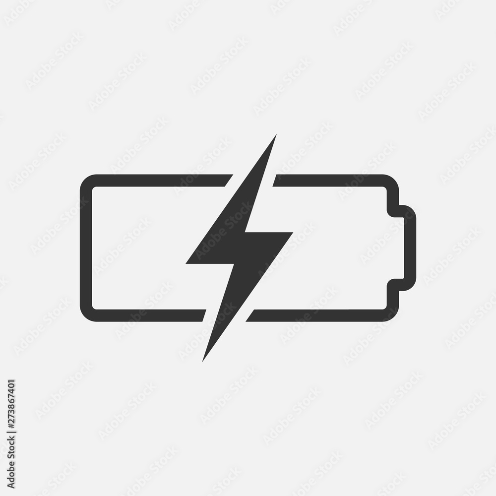 accumulator simple icon, battery symbol isolated on white background. Vector illustration. accumulator simple icon, battery symbol isolated on white background. Vector illustration.