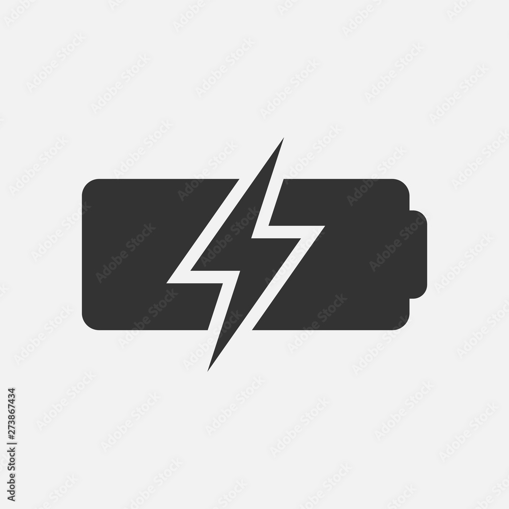 accumulator simple icon, battery symbol isolated on white background. Vector illustration. accumulator simple icon, battery symbol isolated on white background. Vector illustration.