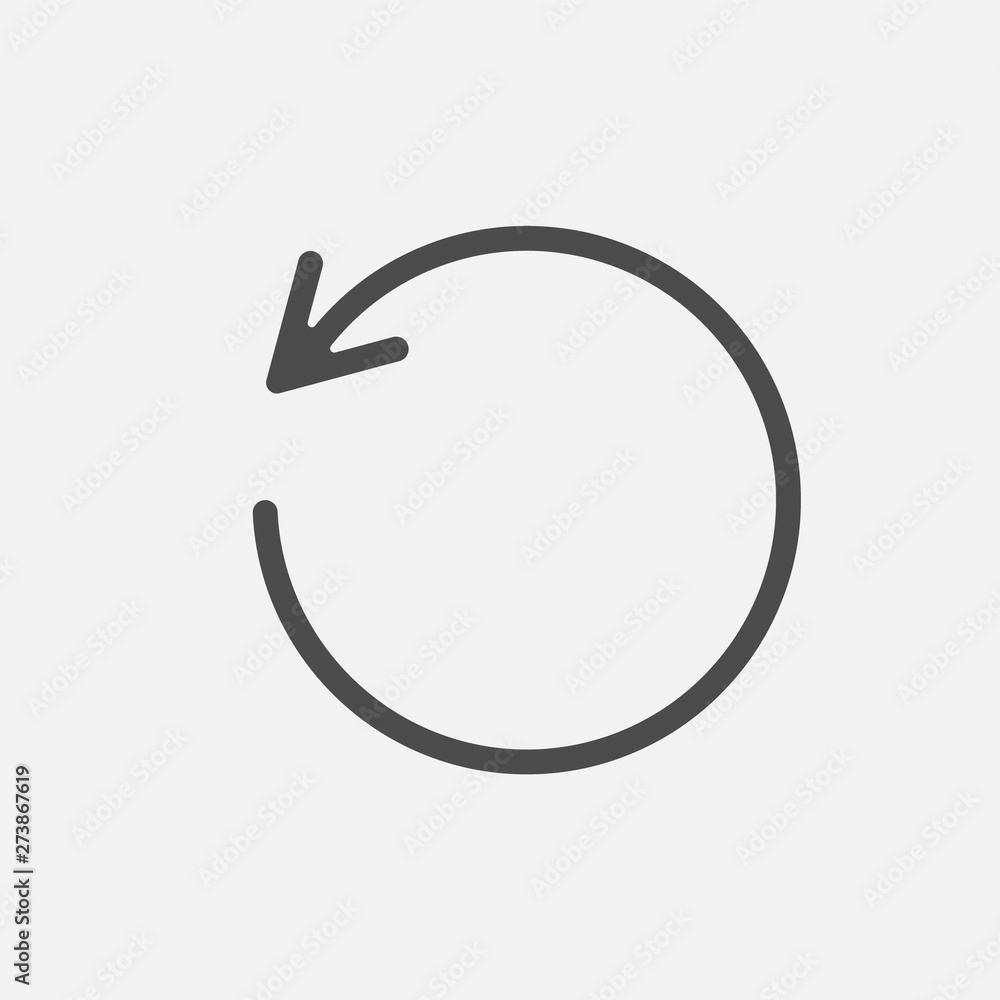 Loading icon Reload sign isolated on white background. Vector illustration. Loading icon Reload sign isolated on white background. Vector illustration.