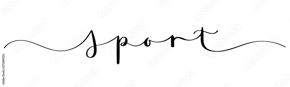 SPORT vector brush calligraphy banner SPORT vector brush calligraphy banner