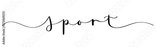 SPORT vector brush calligraphy banner