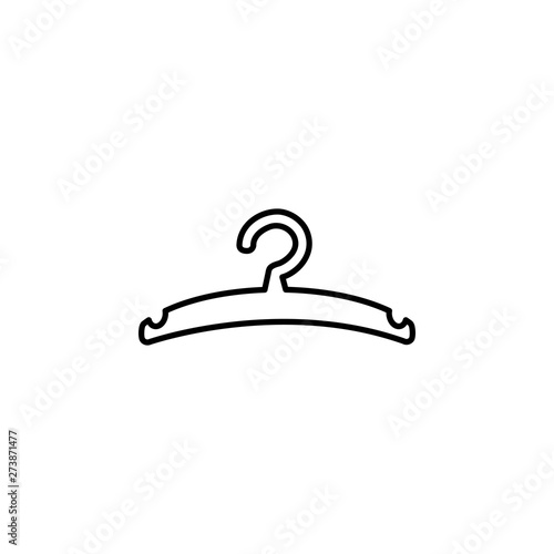Hanger Line Icon In Flat Style Vector For Apps, UI, Websites. Black Icon Vector Illustration