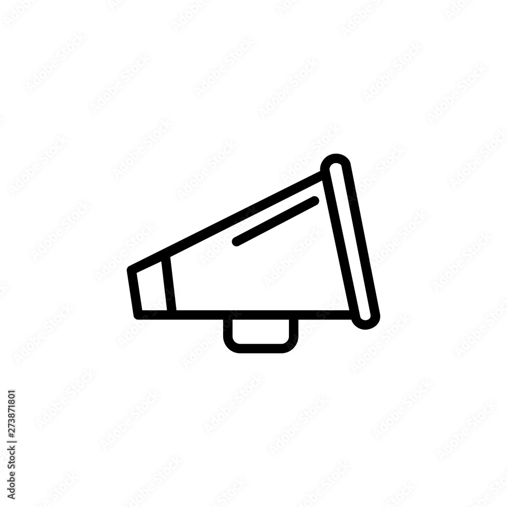 Megaphone Line Icon In Flat Style Vector For App, UI, Websites. Loudspeaker Icon Vector Illustration Megaphone Line Icon In Flat Style Vector For App, UI, Websites. Loudspeaker Icon Vector Illustration