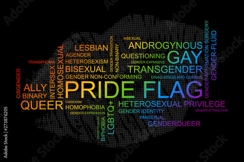LGBT words in vector format.