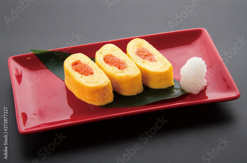 明太子出し巻き卵