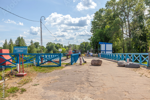 Wallpaper Mural Tsna River. Dam on the river Torontodigital.ca