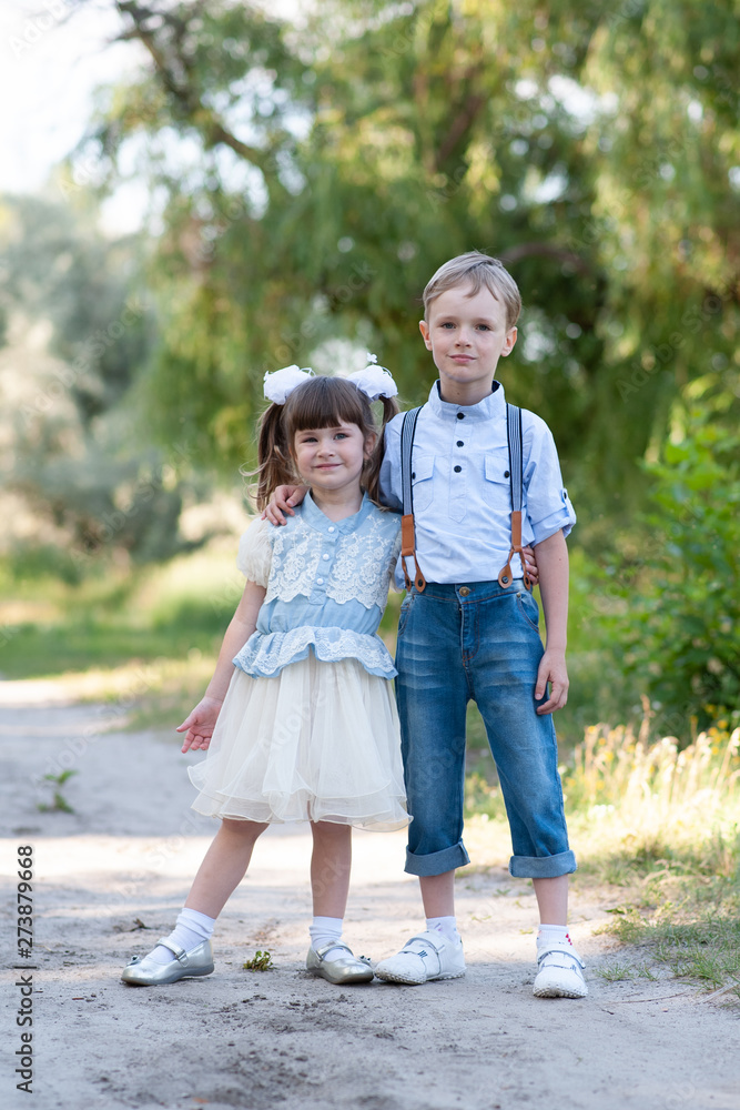 brother and sister portrait in nature brother and sister portrait in nature