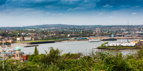 Chatham and Rochester viewed from the Heritage Park in Gillingham photo