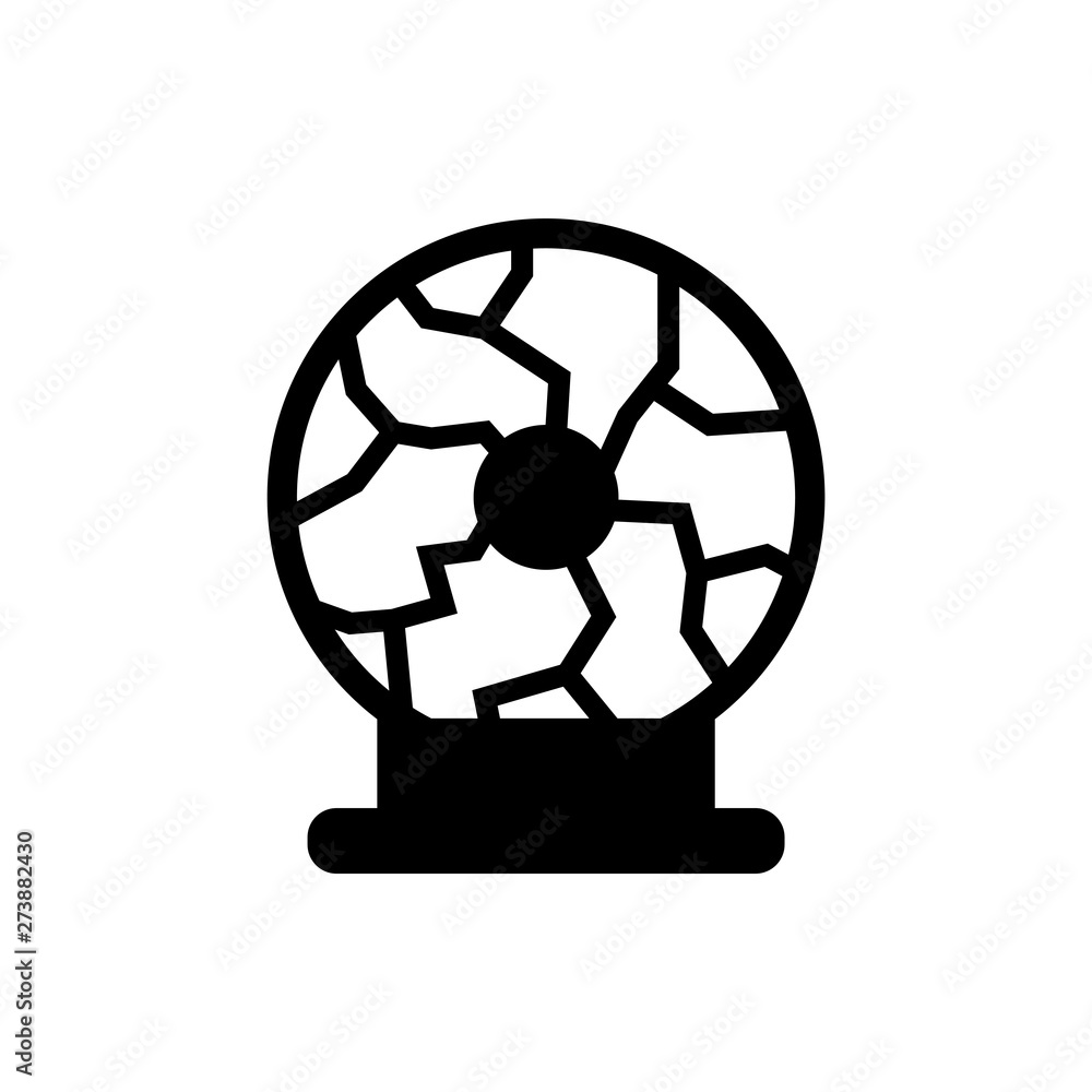 Magic ball flat vector icon