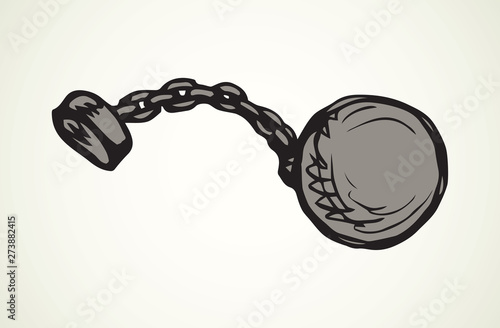 Shackles. Vector drawing