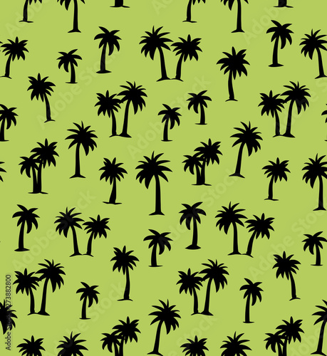 Palm tree. Vector drawing