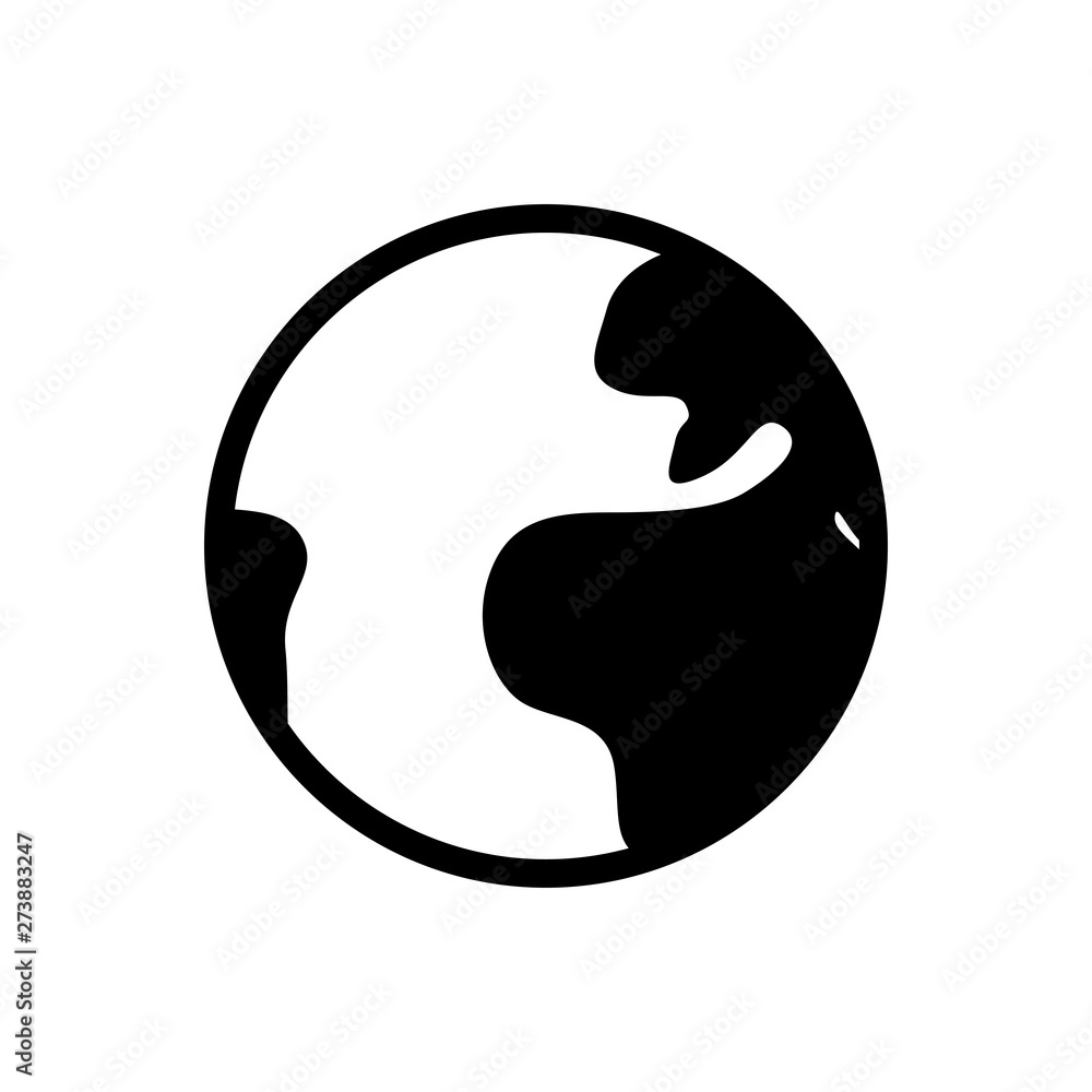 Earth flat vector icon Earth flat vector icon
