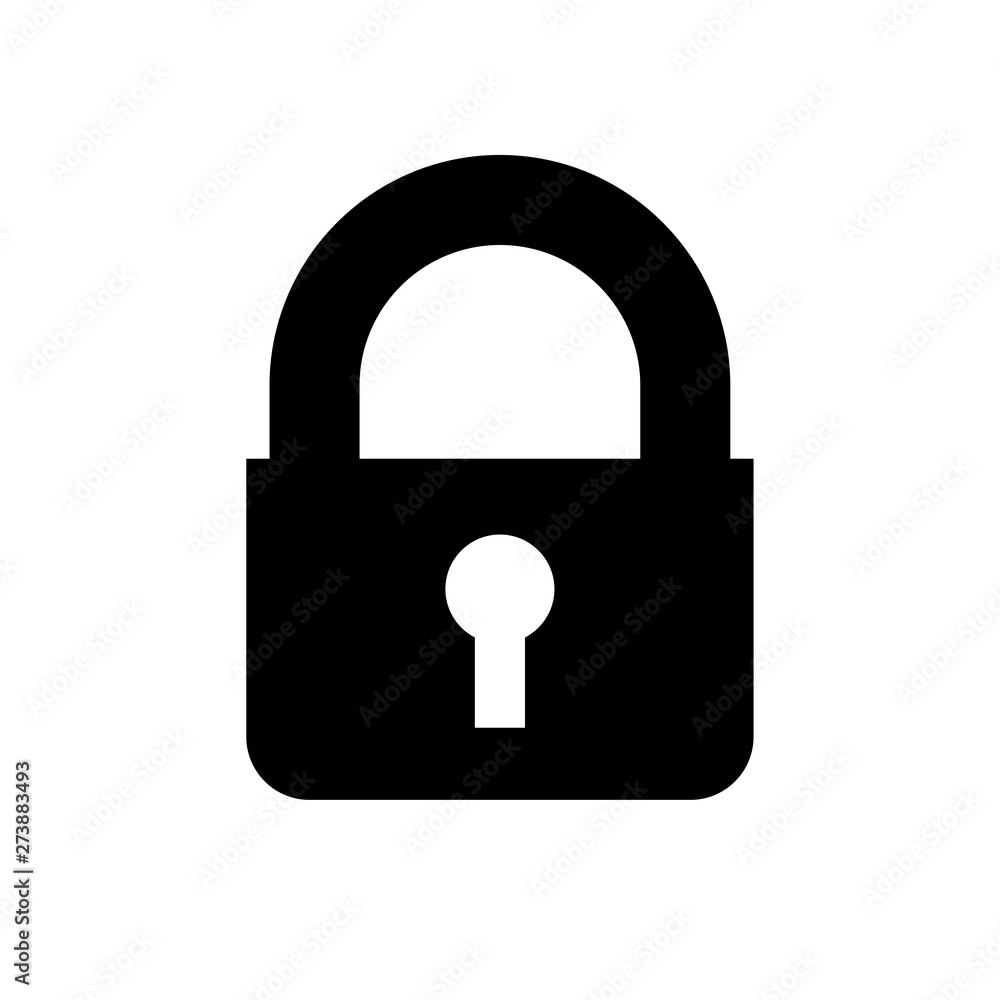 lock flat vector icon lock flat vector icon