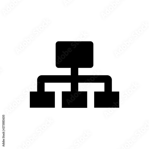 hierarchy flat vector icon
