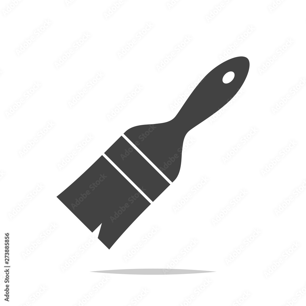 Fototapeta premium Paintbrush icon vector isolated illustration
