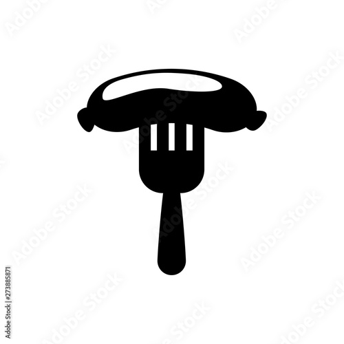 sausage flat vector icon