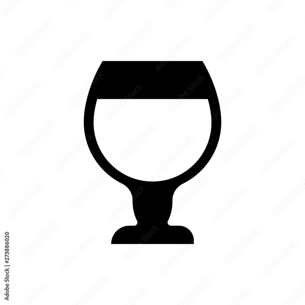 glass of wine flat vector icon glass of wine flat vector icon
