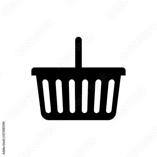  basket flat vector icon