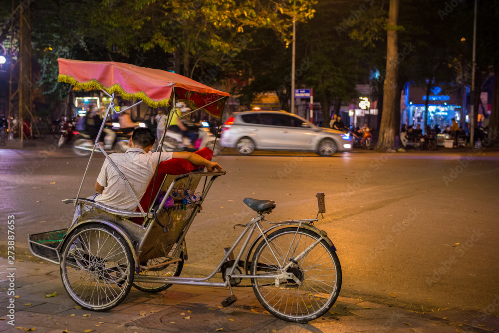 vietnam hanoi bike  taxi