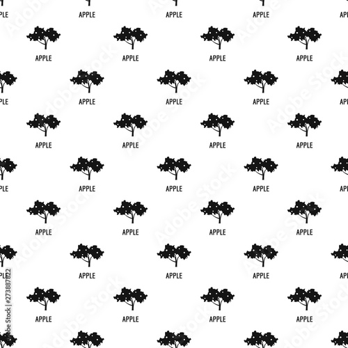Apple tree pattern seamless vector repeat geometric for any web design photo