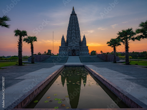 During Sunset at Temple (Thailand)
