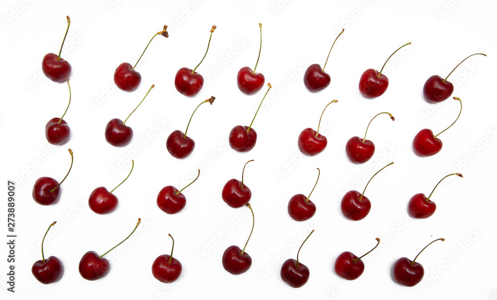 cherry fruit on white background cherry fruit on white background