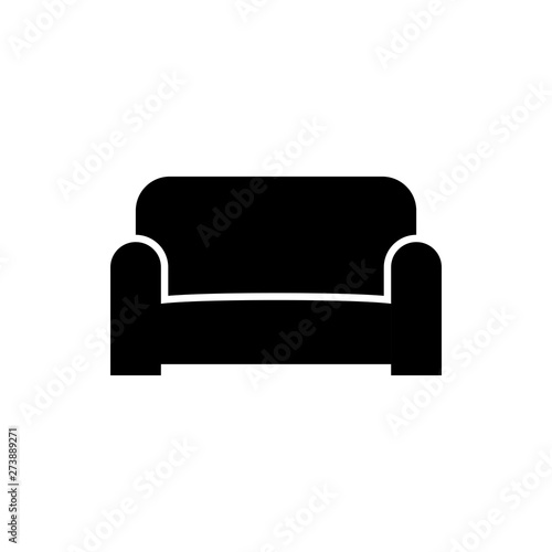 sofa flat vector icon