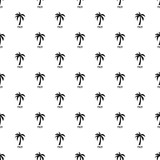 Palm tree pattern seamless vector repeat geometric for any web design