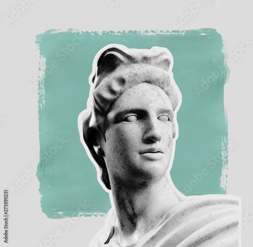 Obraz na płótnie Apollo style design background vaporwave concept. 3d Rendering.