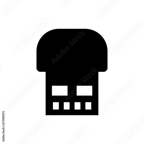 USB flash drive flat vector icon