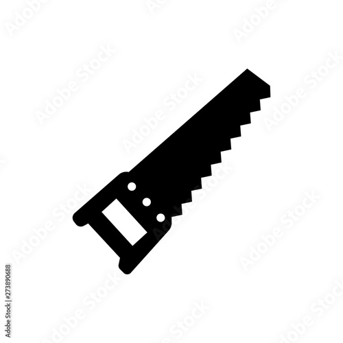 saw flat vector icon