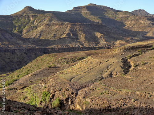 Mountainous landscape in northern Ethiopia