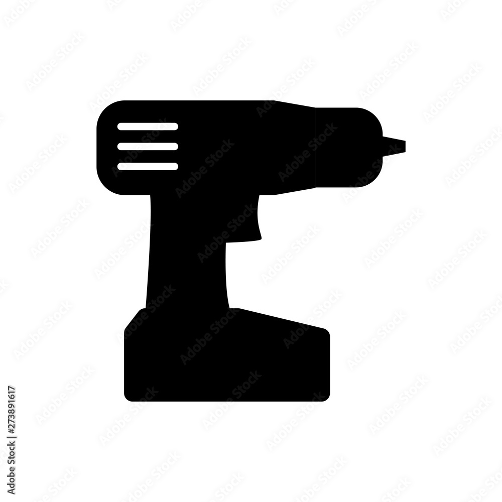 cordless drill flat vector icon cordless drill flat vector icon