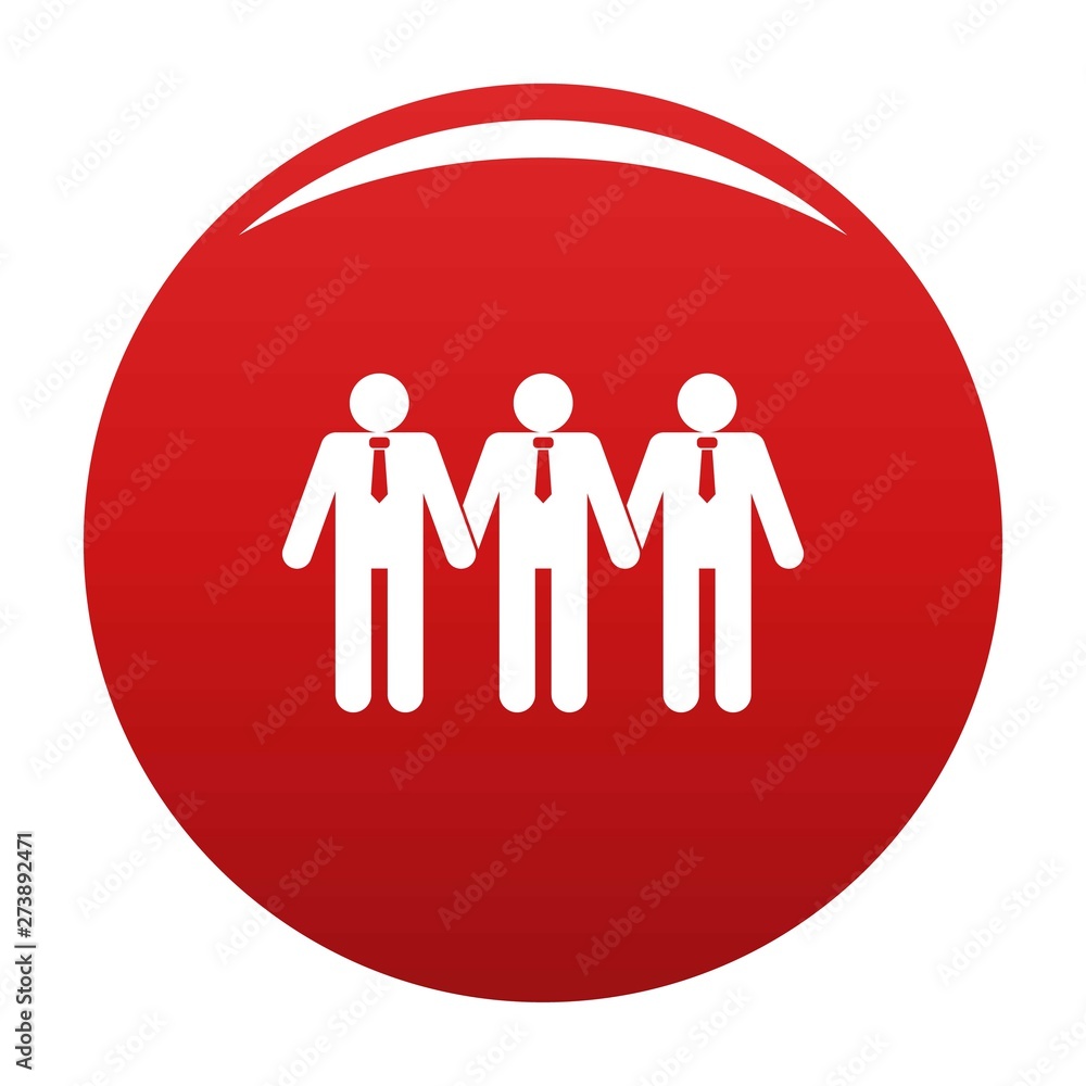 Community icon. Simple illustration of community vector icon for any design red Community icon. Simple illustration of community vector icon for any design red